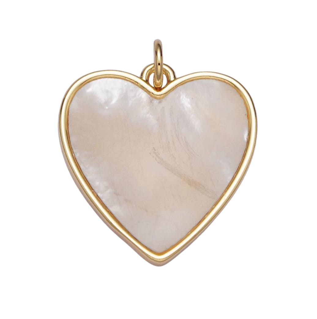 Pearl Heart Pendant - Elisa Charms