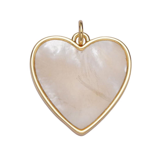 Pearl Heart Pendant - Elisa Charms
