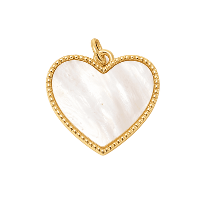 Pearl Heart Pendant - Elisa Charms