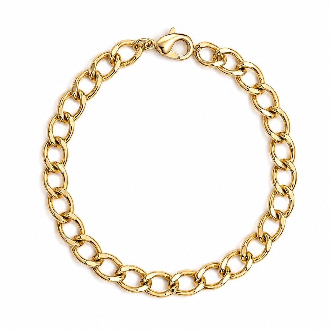 Premium Curb Chain Bracelet - Elisa Charms