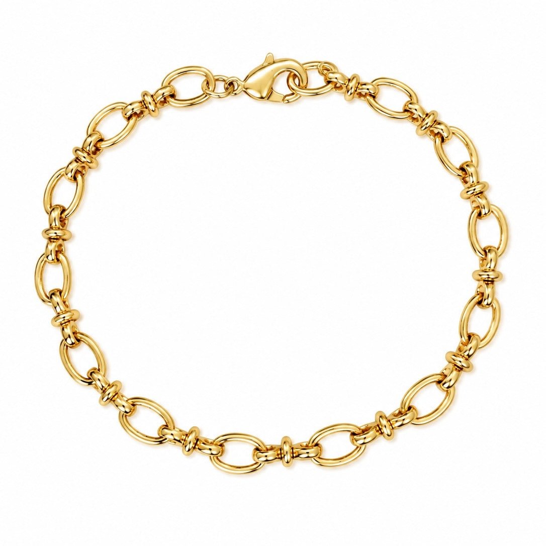 Premium Oval Chain Bracelet - Elisa Charms