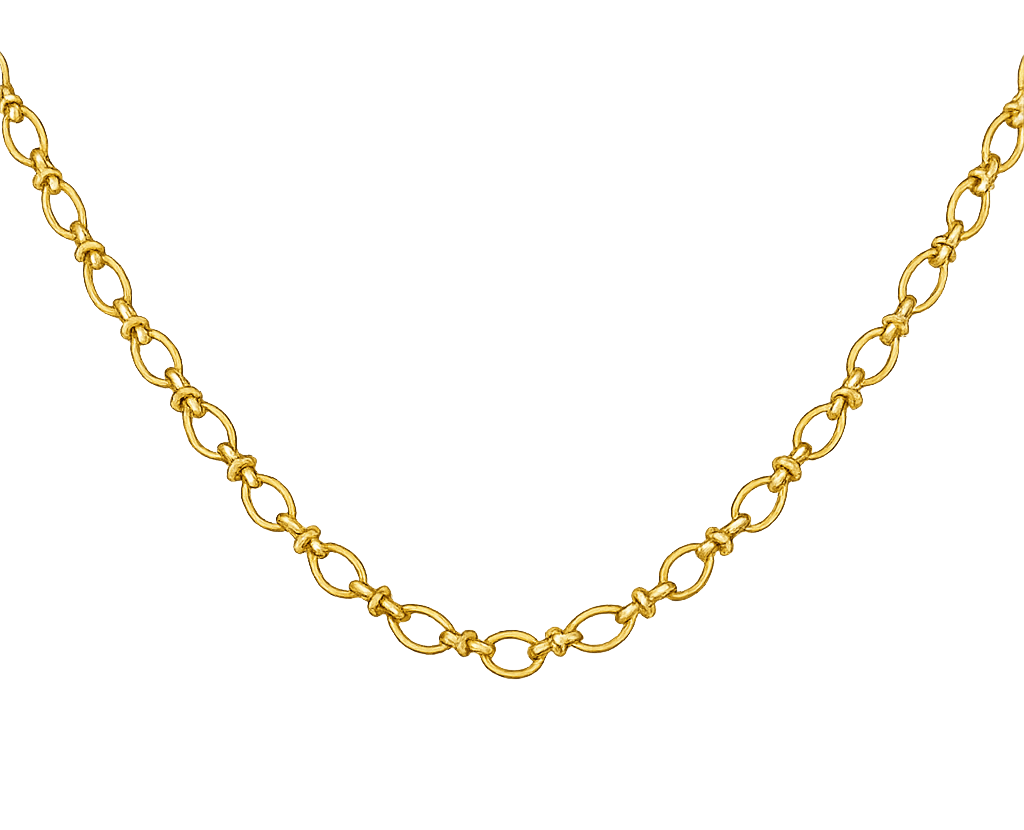 Premium Oval Chain Necklace Clip-On