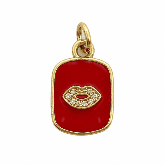 Red Kiss Charm - Elisa Charms