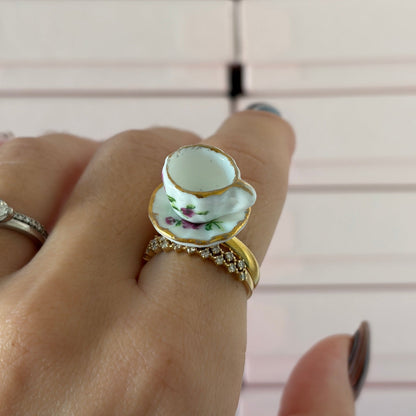 Rosette Teacup Ring - Elisa Charms