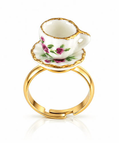 Rosette Teacup Ring - Elisa Charms