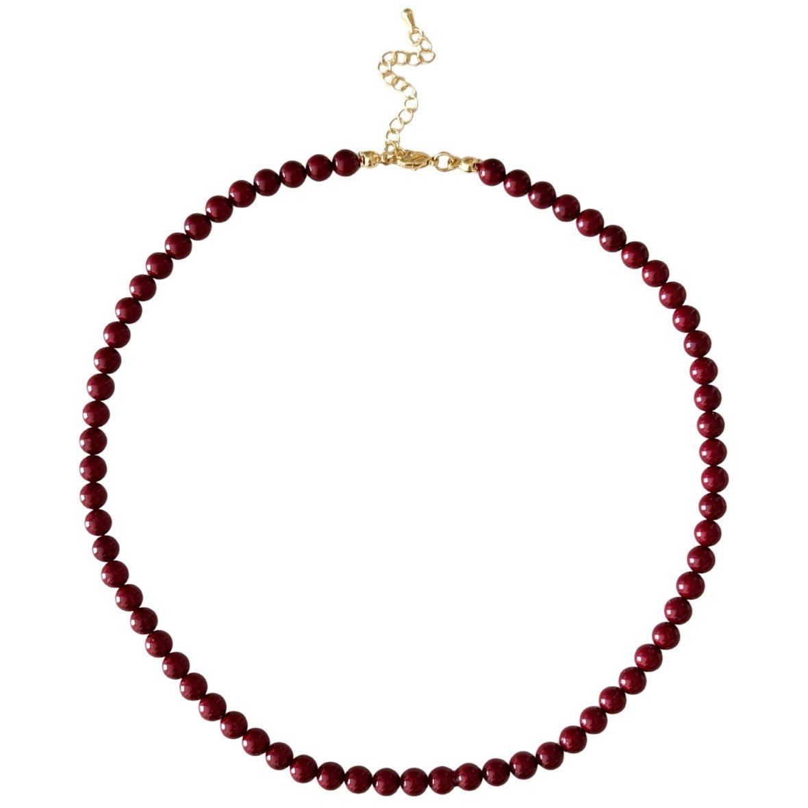 Ruby Pearl Necklace - Elisa Charms