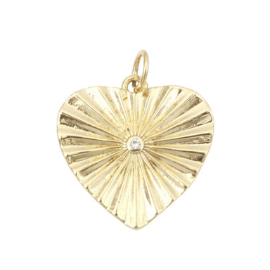 Starburst Heart Charm