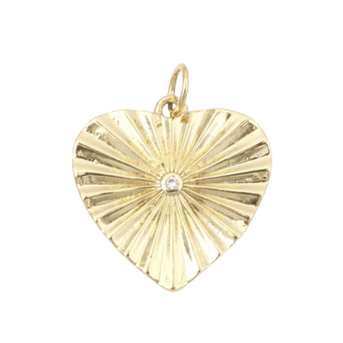 Starburst Heart Charm
