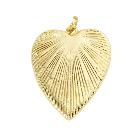 Starburst Heart Pendant - Elisa Charms