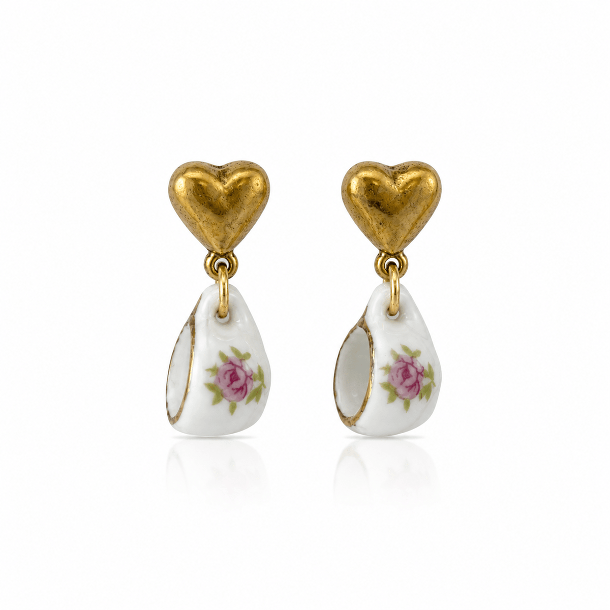 Teacup Earrings - Elisa Charms