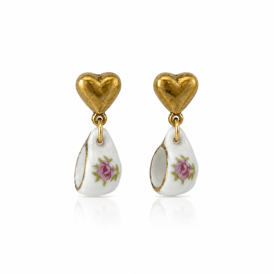 Teacup Earrings - Elisa Charms