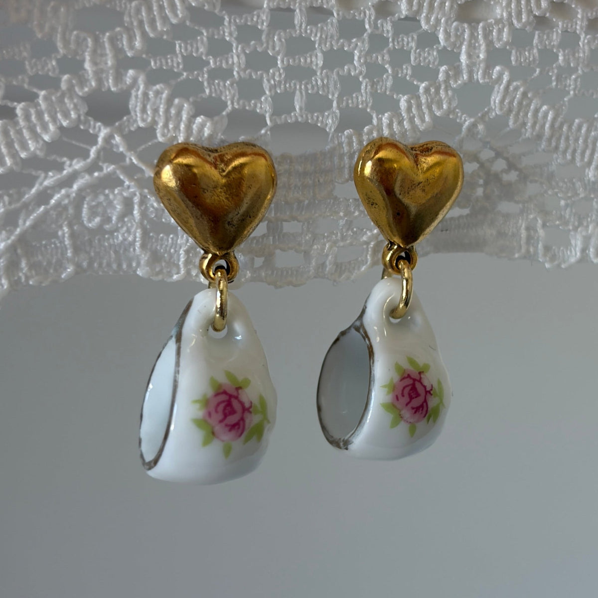 Teacup Earrings - Elisa Charms