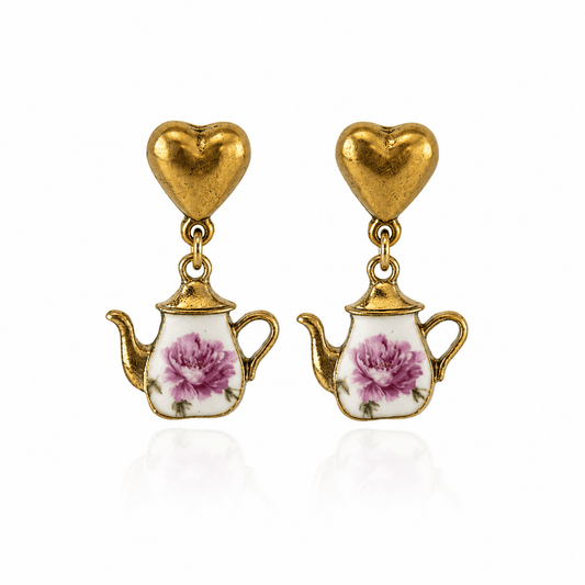 Teapot Earrings - Elisa Charms