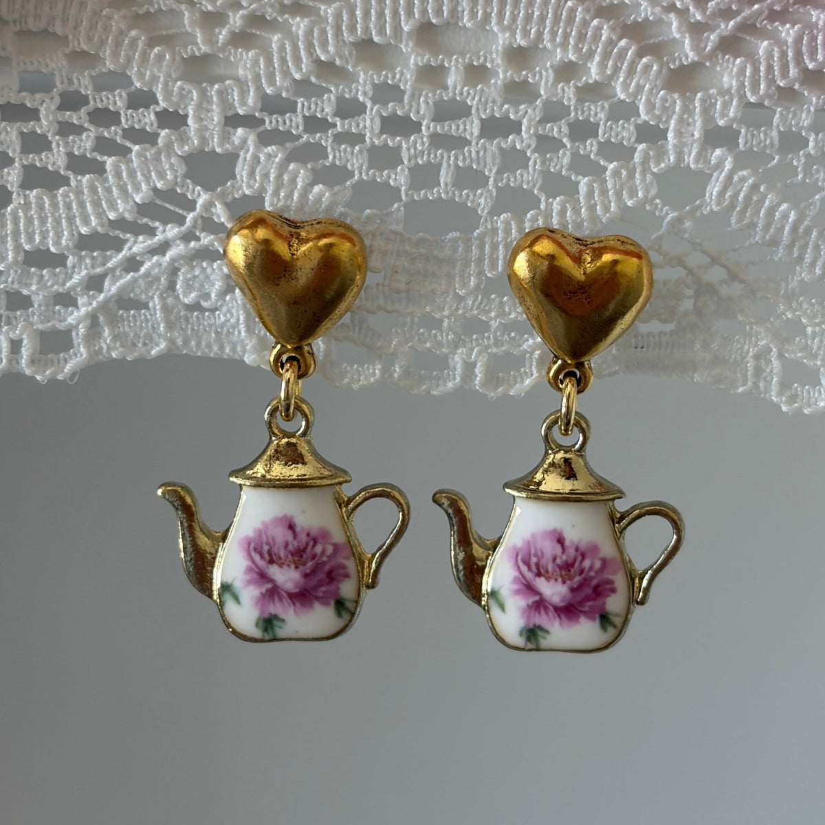 Teapot Earrings - Elisa Charms