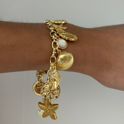 "The Seashore" Charm Bracelet - Elisa Charms