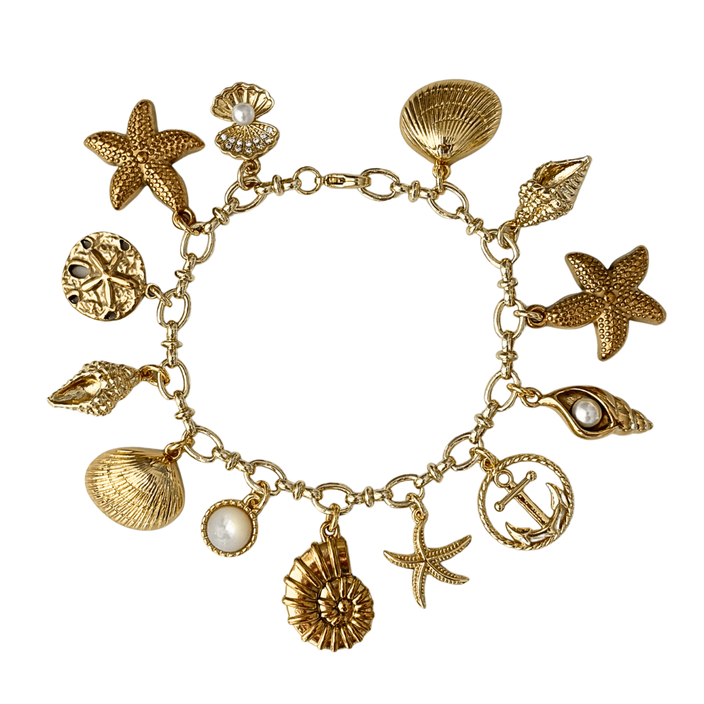 "The Seashore" Charm Bracelet - Elisa Charms