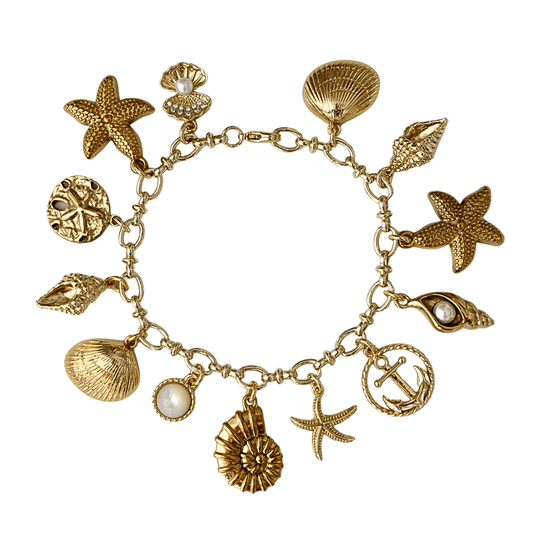 "The Seashore" Charm Bracelet - Elisa Charms