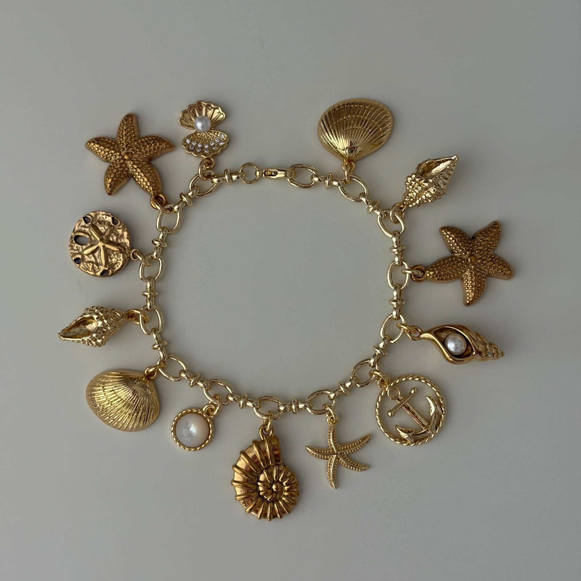 "The Seashore" Charm Bracelet - Elisa Charms