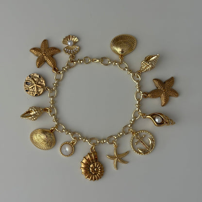 "The Seashore" Charm Bracelet - Elisa Charms